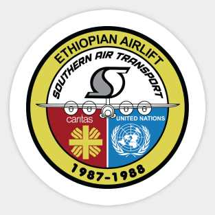 The PARANOIA CIA Airlines Collection: Southern Air Transport: Ethiopian Airlift Sticker